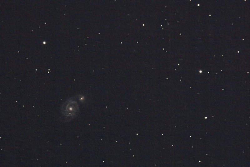 Галактика М 51 &ldquo;Водоворот&rdquo; в созвездии Гончих Псов