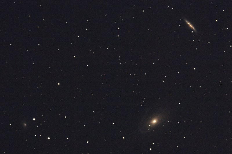 Галактики М 81 &ldquo;Туманность Боде&rdquo;, М 82 &ldquo;Сигара&rdquo; и NGC 3077 в созвездии Большой Медведицы