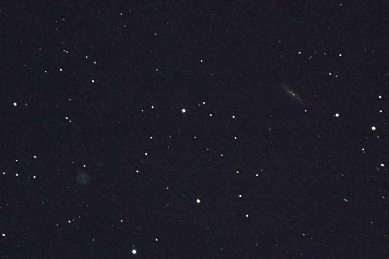 Планетарная туманность М 97 &ldquo;Сова&rdquo; и галактика М 108 в созвездии Большой Медведицы