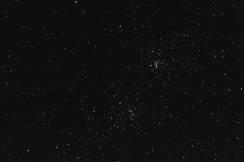 Рассеянные скопления NGC 884 и 869 Хи и Аш в созвездии Персея